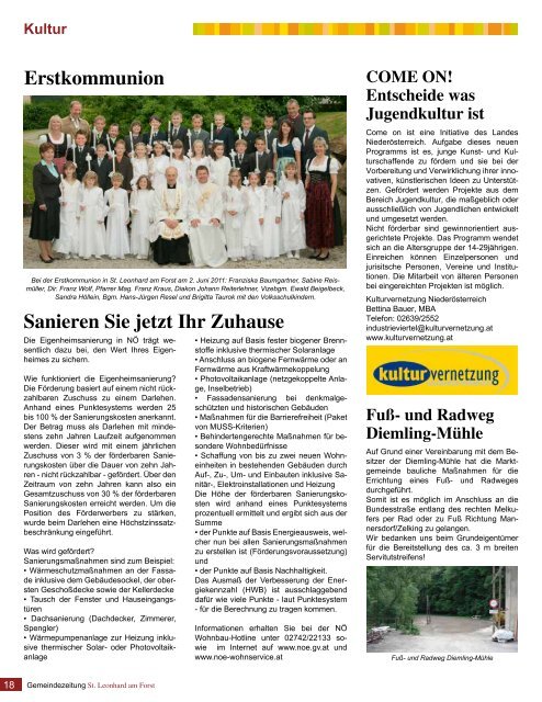 Gemeindezeitung 02/2011 (2,08 MB) - St. Leonhard am Forst