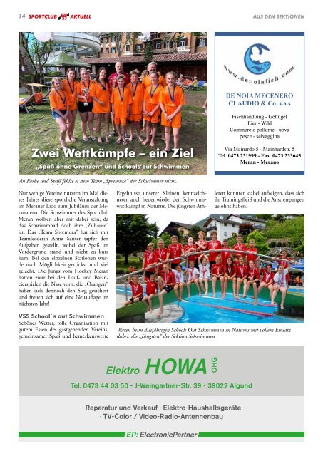 Sportclub Aktuell - Ausgabe September 2018