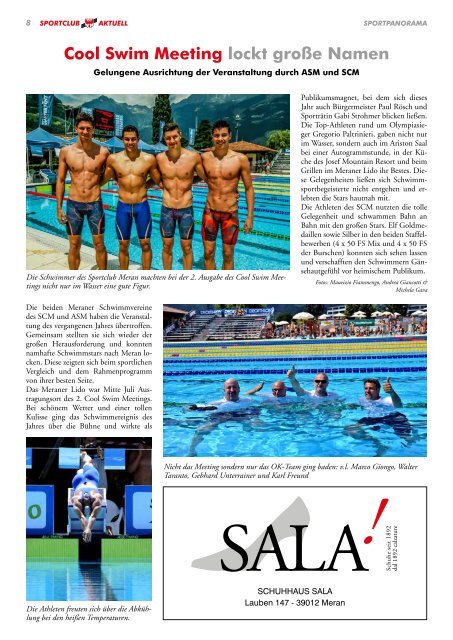 Sportclub Aktuell - Ausgabe September 2018