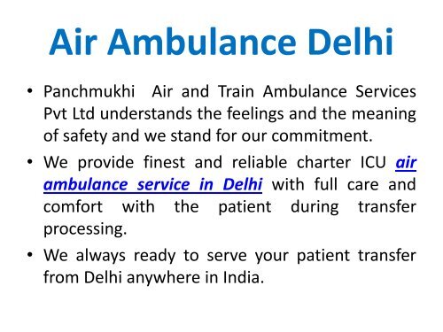 Get Best and Low-Cost Air Ambulance Service in Patna