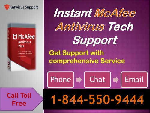 Instant McAfee Antivirus 1-844-550-9444 Tech Support Help