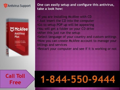 Instant McAfee Antivirus 1-844-550-9444 Tech Support Help