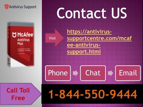 Instant McAfee Antivirus 1-844-550-9444 Tech Support Help