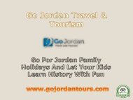 Go For Jordan Family Holidays And Let Your Kids Learn History With Fun