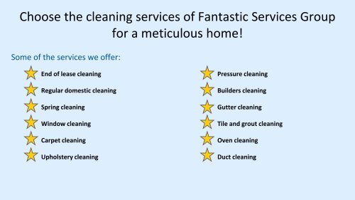 Fantastic Services Group - Cleaning Services