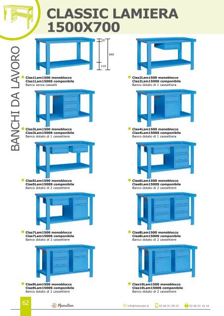 Arredamento tecnico e per officina