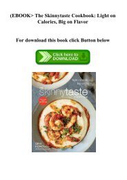 (EBOOK The Skinnytaste Cookbook Light on Calories  Big on Flavor (DOWNLOAD E.B.O.O.K.^)