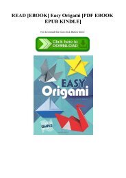 READ [EBOOK] Easy Origami [PDF EBOOK EPUB KINDLE]