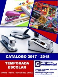 Catalogo Continental 2018 - Escolar