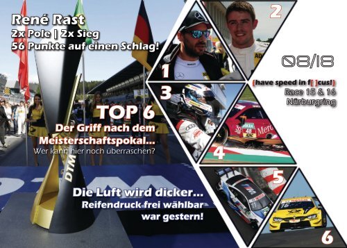 {have speed in f[ ]cus!} DTM 2018 Race 15 und 16 Nürburgring