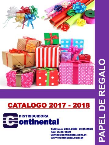 Catalogo Continental Papel Regalo 2018