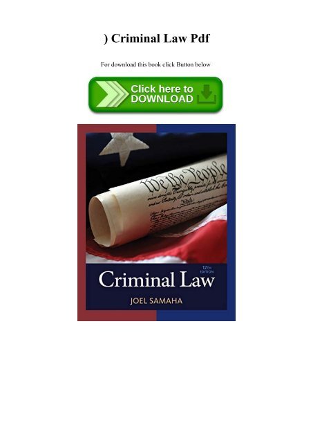 ^READ) Criminal Law Pdf