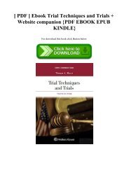 [ PDF ] Ebook Trial Techniques and Trials + Website companion {PDF EBOOK EPUB KINDLE}