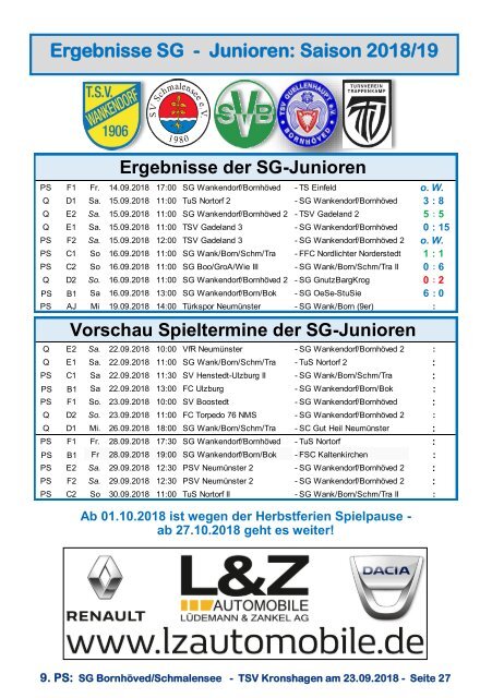 TSV  Stadionzeitung 4-18-TSVK-230918