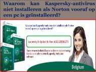 Waarom kan Kaspersky-antivirus niet installeren als Norton vooraf op een pc is geïnstalleerd