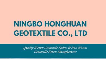 High Quality Geotextile Separation Fabric