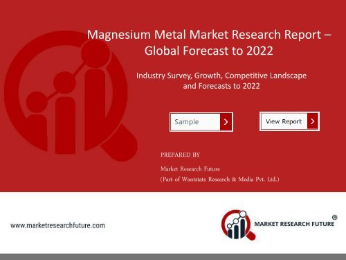 Magnesium Metal Market PDF