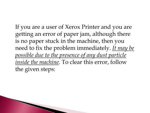 How To Fix A Jam Error When paper is not stuck In Xerox Printer-converted