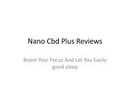 Nano Cbd Plus Reviews