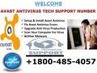 Avast Antivirus Customer Service+1800-485-4057 Number