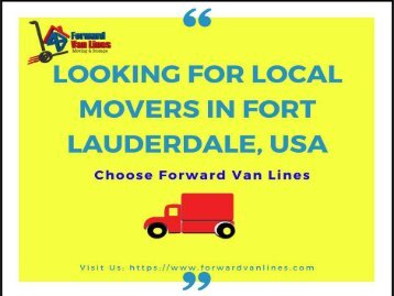 Choose best "Local movers" in Fort Lauderdale - Forward Van Lines