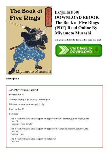 [ix@11#D30] DOWNLOAD EBOOK The Book of Five Rings (PDF) Read Online By Miyamoto Musashi