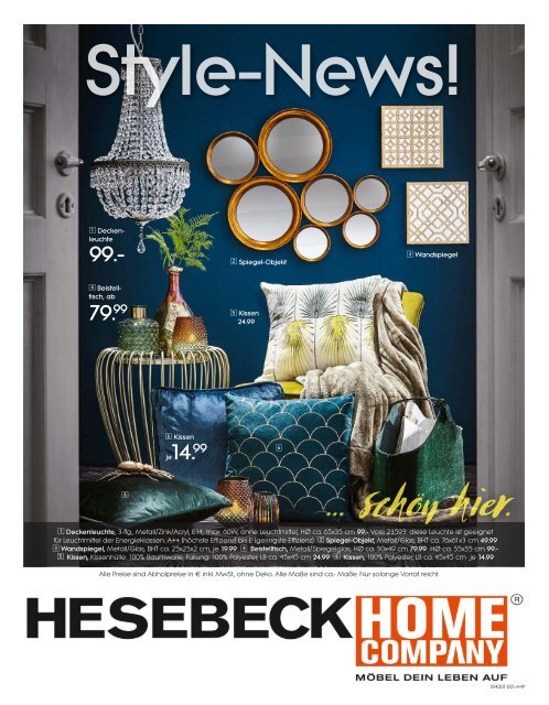 Hesebeck Home Company - Style-News 2018