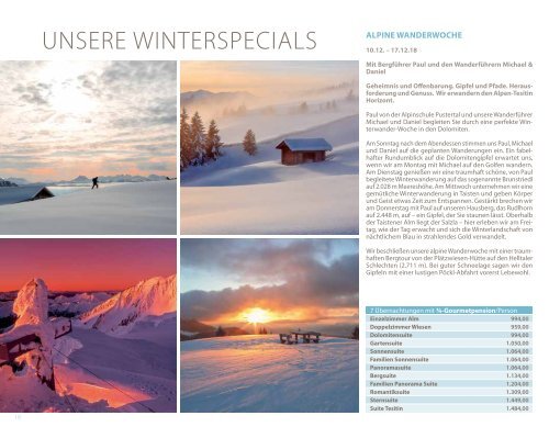 Alpen Tesitin Journal Winter