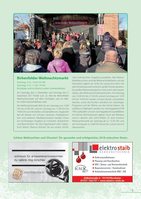 Weihnachtszeitung 2017 - Birkenfeld