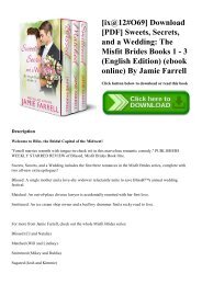 [ix@12#O69] Download [PDF] Sweets  Secrets  and a Wedding The Misfit Brides Books 1 - 3 (English Edition) (ebook online) By Jamie Farrell