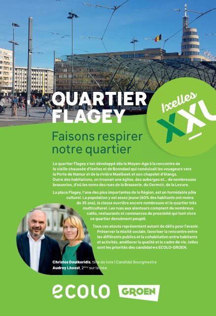 Propositions ECOLO-GROEN pour le quartier Flagey