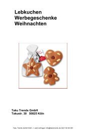 Lebkuchen Werbegeschenke Weihnachten mit Logo 