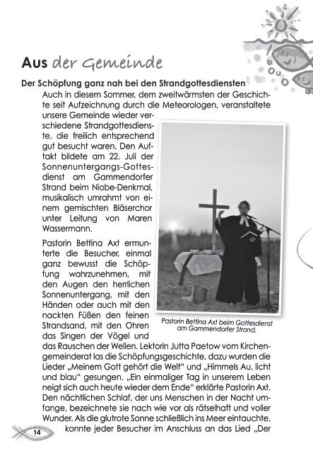 Gemeindebrief 3/2018 - Ev.-Luth. Kirchengemeinde St. Nikolai Burg auf Fehmarn