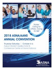 2018 ASNA/AANS Annual Convention