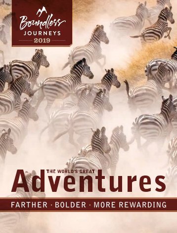 Boundless Journeys 2019 Catalog