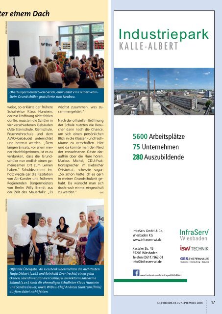 DER BIEBRICHER, Nr. 322, September 2018