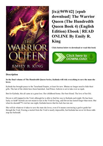 [ix@9#W42] {epub download} The Warrior Queen (The Hundredth Queen Book 4) (English Edition) Ebook  READ ONLINE By Emily R. King