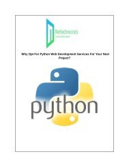 Why Opt For Python Web Development Services For Your Next Project?