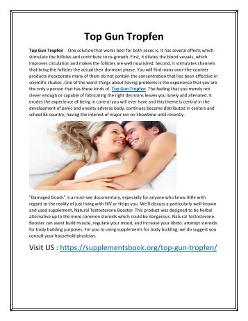 Top Gun Tropfen - Expend Your Low Level Of Testosterone 