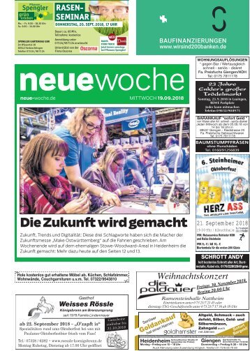 19.09.2018 Neue Woche
