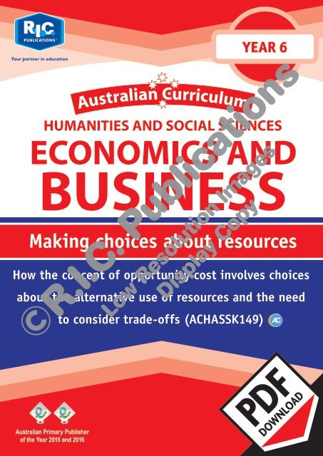 20602_AC_Economics_and_buisness_Year_6_Making_choices_about_resources