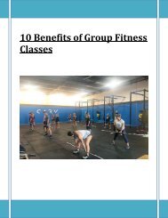 10 Benefits of Group Fitness Classes