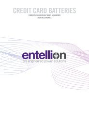 Entellion Credit Card Battery Brochure