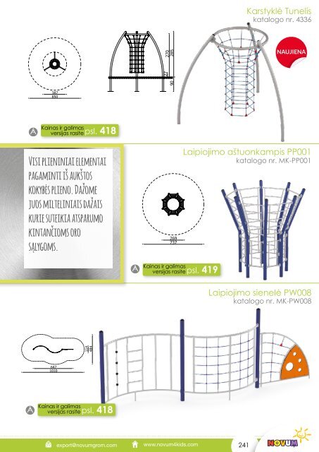 Žaidimų aikštelių katalogas NOVUM 2019