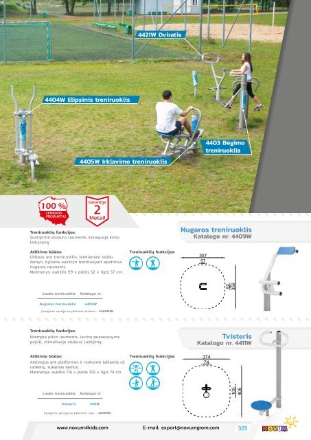 Žaidimų aikštelių katalogas NOVUM 2019