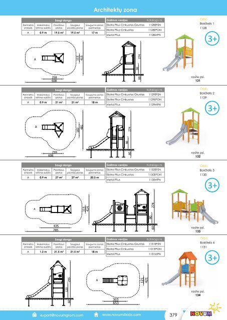 Žaidimų aikštelių katalogas NOVUM 2019