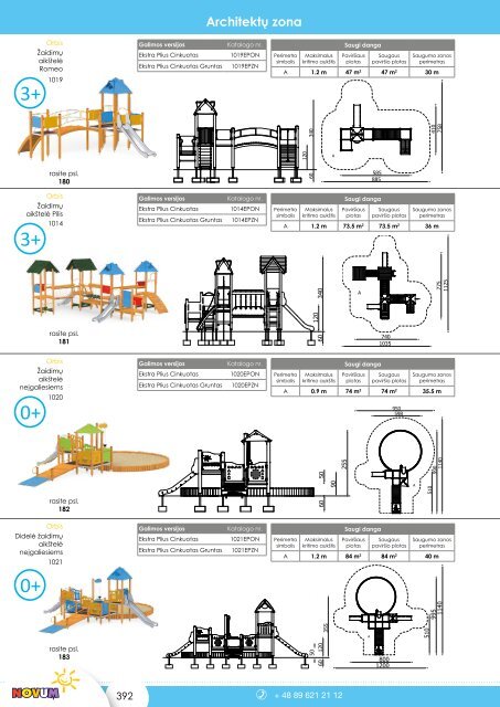 Žaidimų aikštelių katalogas NOVUM 2019