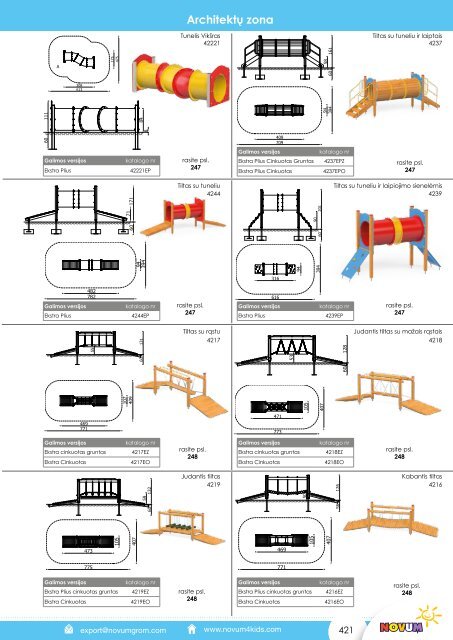 Žaidimų aikštelių katalogas NOVUM 2019