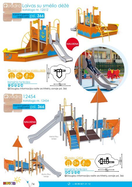Žaidimų aikštelių katalogas NOVUM 2019