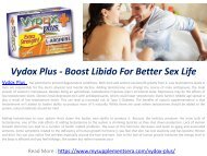 Vydox Plus - Helps To Boost The Erections In Quality And Strength